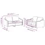 Sofa set with cushions 2 pieces taupe gray fabric by , Sofas - Ref: Foro24-3201809, Price: 408,11 €, Discount: %