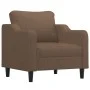 Sofa set with cushions 3 pieces brown fabric by , Sofas - Ref: Foro24-3201773, Price: 675,95 €, Discount: %