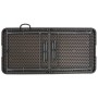Folding garden table HDPE brown rattan look 120x60x74 cm by vidaXL, Garden tables - Ref: Foro24-44553, Price: 66,16 €, Discou...