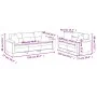 Sofa set with cushions 2 pieces light gray microfiber fabric by , Sofas - Ref: Foro24-3202351, Price: 613,89 €, Discount: %