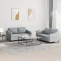 Juego de sofás con cojines 2 piezas tela gris claro de , Sofás - Ref: Foro24-3201802, Precio: 411,99 €, Descuento: %