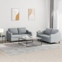 Sofa set with cushions 2 pieces light gray fabric by , Sofas - Ref: Foro24-3201802, Price: 418,58 €, Discount: %
