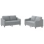 Sofa set with cushions 2 pieces light gray fabric by , Sofas - Ref: Foro24-3201802, Price: 418,58 €, Discount: %
