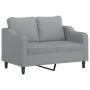 Sofa set with cushions 2 pieces light gray fabric by , Sofas - Ref: Foro24-3201802, Price: 408,39 €, Discount: %