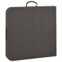 Folding garden table HDPE brown rattan look 120x60x74 cm by vidaXL, Garden tables - Ref: Foro24-44553, Price: 66,16 €, Discou...