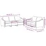 Sofa set with cushions 2 pieces red fabric by , Sofas - Ref: Foro24-3201840, Price: 510,02 €, Discount: %