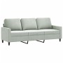 Sofa set with cushions 4 pieces light gray velvet by , Sofas - Ref: Foro24-3201964, Price: 624,88 €, Discount: %