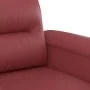 Red synthetic leather 3-piece sofa set with cushions by , Sofas - Ref: Foro24-3202370, Price: 526,48 €, Discount: %