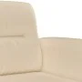 Sofa set with cushions 2 pieces cream microfiber fabric by , Sofas - Ref: Foro24-3202318, Price: 455,43 €, Discount: %