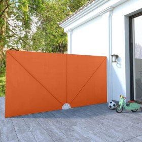 Toldo lateral plegable terraza color terracota 400x200 cm