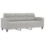 Sofa set with cushions 3 pieces light gray microfiber fabric by , Sofas - Ref: Foro24-3202345, Price: 626,85 €, Discount: %