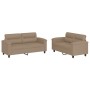 Cappuccino synthetic leather 2-piece sofa set with cushions by , Sofas - Ref: Foro24-3202366, Price: 454,63 €, Discount: %