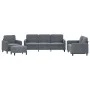 4-teilige Sofagarnitur aus dunkelgrauem Samt von , Sofas - Ref: Foro24-3201945, Preis: 644,35 €, Rabatt: %