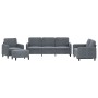 Dark gray velvet 4-piece sofa set by , Sofas - Ref: Foro24-3201945, Price: 630,65 €, Discount: %