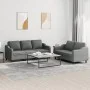 Sofa set with cushions 2 pieces dark gray fabric by , Sofas - Ref: Foro24-3201835, Price: 487,58 €, Discount: %