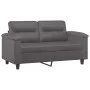 Gray synthetic leather 2-piece sofa set with cushions by , Sofas - Ref: Foro24-3202364, Price: 448,99 €, Discount: %