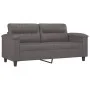 Gray synthetic leather 2-piece sofa set with cushions by , Sofas - Ref: Foro24-3202364, Price: 448,99 €, Discount: %