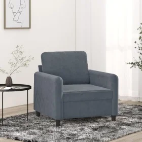 Dunkelgrauer Samtsessel 60 cm von , Sofas - Ref: Foro24-359423, Preis: 144,85 €, Rabatt: %