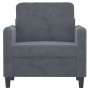Dunkelgrauer Samtsessel 60 cm von , Sofas - Ref: Foro24-359423, Preis: 146,94 €, Rabatt: %