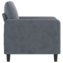 Dunkelgrauer Samtsessel 60 cm von , Sofas - Ref: Foro24-359423, Preis: 146,94 €, Rabatt: %