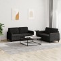 Juego de sofás 2 piezas terciopelo negro de , Sofás - Ref: Foro24-3201979, Precio: 403,95 €, Descuento: %