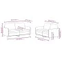 2-teilige Sofagarnitur aus schwarzem Samt von , Sofas - Ref: Foro24-3201979, Preis: 397,92 €, Rabatt: %