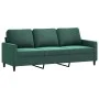 Dark green velvet 2-piece sofa set with cushions by , Sofas - Ref: Foro24-3201518, Price: 465,92 €, Discount: %