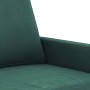 Zweiteilige Sofagarnitur aus dunkelgrünem Samt mit Kissen von , Sofas - Ref: Foro24-3201518, Preis: 504,34 €, Rabatt: %