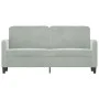 2-seater light gray velvet sofa 140 cm by , Sofas - Ref: Foro24-359442, Price: 171,19 €, Discount: %