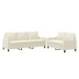 Cream velvet 2-piece sofa set with cushions by , Sofas - Ref: Foro24-3201524, Price: 544,62 €, Discount: %