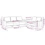 Zweiteilige Sofagarnitur aus cremefarbenem Samt mit Kissen von , Sofas - Ref: Foro24-3201524, Preis: 544,62 €, Rabatt: %