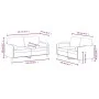 Sofa set with cushions 2 pieces red velvet by , Sofas - Ref: Foro24-3201998, Price: 483,43 €, Discount: %