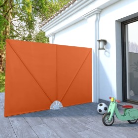 Toldo lateral plegable terraza color terracota 240x160 cm