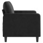 2-Sitzer-Sofa aus schwarzem Samt, 120 cm von , Sofas - Ref: Foro24-359437, Preis: 229,31 €, Rabatt: %