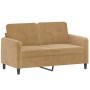 Brown velvet 2-piece sofa set with cushions by , Sofas - Ref: Foro24-3202001, Price: 455,14 €, Discount: %
