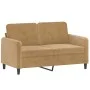 Brown velvet 2-piece sofa set with cushions by , Sofas - Ref: Foro24-3202001, Price: 447,65 €, Discount: %