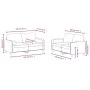 Brown velvet 2-piece sofa set with cushions by , Sofas - Ref: Foro24-3202001, Price: 447,65 €, Discount: %