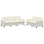 Cream velvet 2-piece sofa set by , Sofas - Ref: Foro24-3202022, Price: 550,10 €, Discount: %