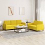 Zweiteilige Sofagarnitur aus gelbem Samt von , Sofas - Ref: Foro24-3202020, Preis: 521,56 €, Rabatt: %