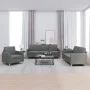 Sofa set with cushions 3 pieces dark gray fabric by , Sofas - Ref: Foro24-3202055, Price: 618,99 €, Discount: %
