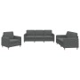 Sofa set with cushions 3 pieces dark gray fabric by , Sofas - Ref: Foro24-3202055, Price: 652,61 €, Discount: %
