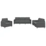 Sofa set with cushions 3 pieces dark gray fabric by , Sofas - Ref: Foro24-3202055, Price: 618,99 €, Discount: %