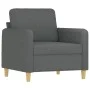Sofa set with cushions 3 pieces dark gray fabric by , Sofas - Ref: Foro24-3202055, Price: 618,99 €, Discount: %