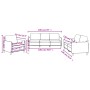 Sofagarnitur mit Kissen 3-teilig aus dunkelgrauem Stoff von , Sofas - Ref: Foro24-3202055, Preis: 652,61 €, Rabatt: %