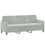 Sofa set with cushions 2 pieces light gray velvet by , Sofas - Ref: Foro24-3202034, Price: 465,57 €, Discount: %