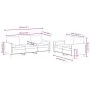 2-teilige Sofagarnitur aus blauem Samt mit Kissen von , Sofas - Ref: Foro24-3202043, Preis: 590,96 €, Rabatt: %