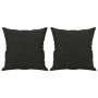 3-teilige Sofagarnitur aus schwarzem Stoff mit Kissen von , Sofas - Ref: Foro24-3202074, Preis: 768,94 €, Rabatt: %