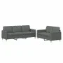 Juego de sofás con cojines 2 piezas tela gris oscuro de , Sofás - Ref: Foro24-3202119, Precio: 491,70 €, Descuento: %