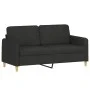 Sofa set with cushions 2 pieces black fabric by , Sofas - Ref: Foro24-3202106, Price: 463,07 €, Discount: %