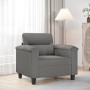 Sillón de tela microfibra gris oscuro 60 cm de , Sofás - Ref: Foro24-359551, Precio: 167,16 €, Descuento: %